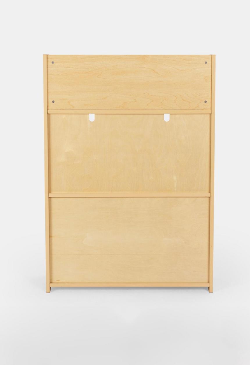 Greenbean Learning - 3-Tier Kids Harley Bookshelf with Forward-Facing Display - Neutral