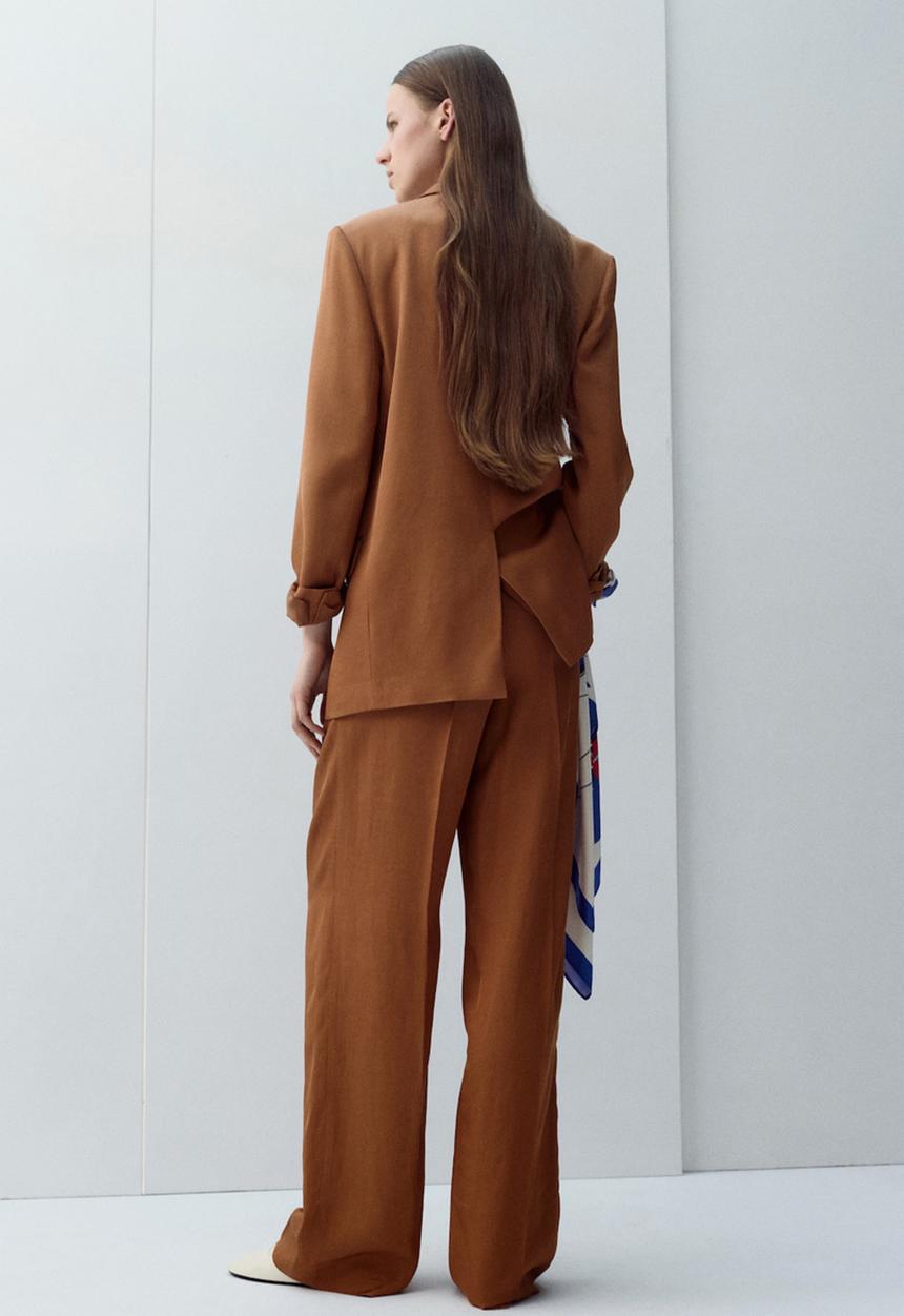 MANGO - Trousers minesota - rust/copper
