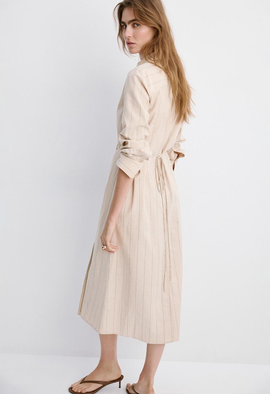 MANGO - Dress zede - brown