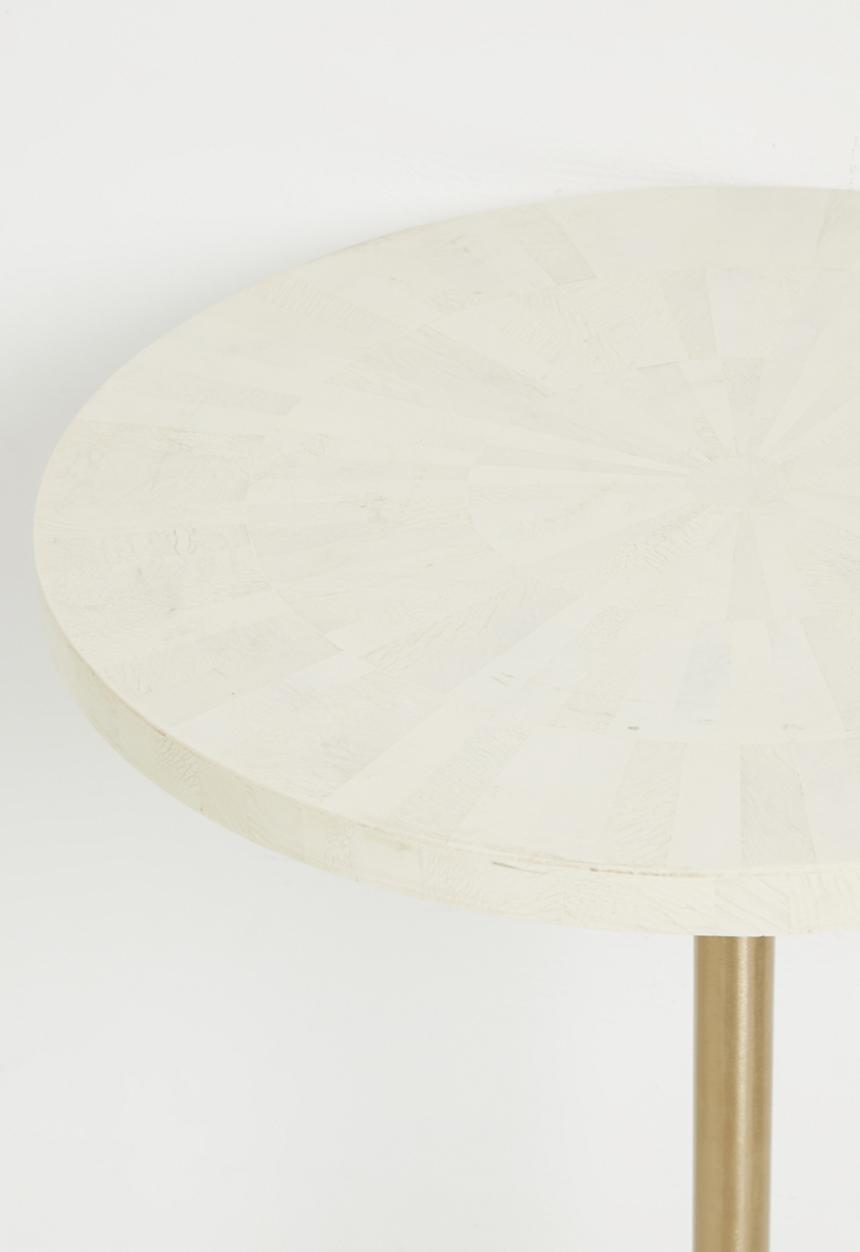 Sixth Floor - Lira Inlay Side Table Opal & Gold