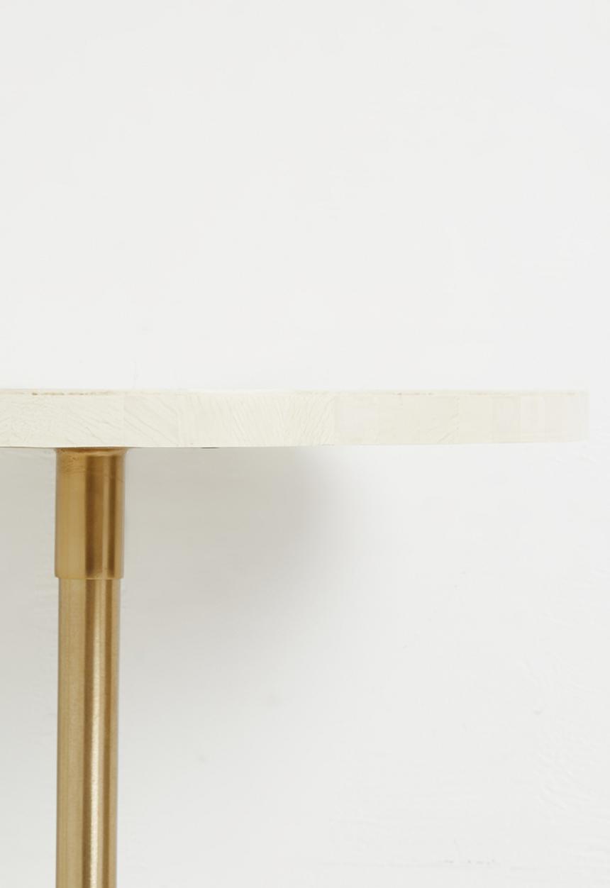 Sixth Floor - Lira Inlay Side Table Opal & Gold