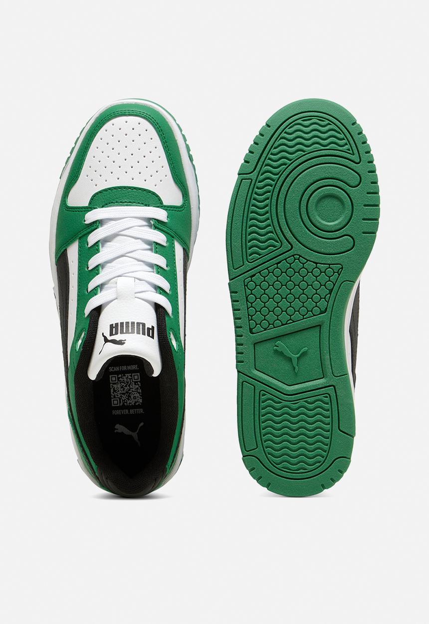 PUMA - Rebound Slam Lo Jr - Archive Green-Puma Black-Puma White