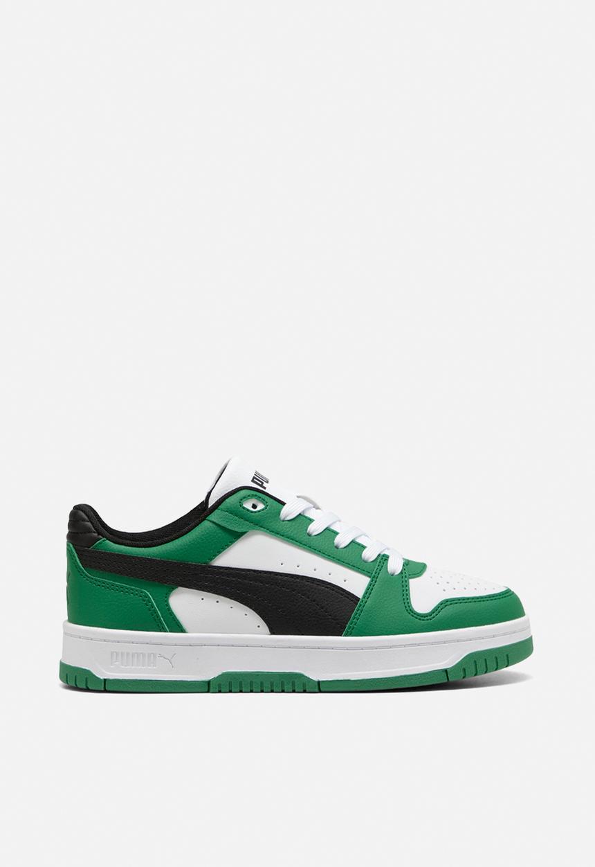 PUMA - Rebound Slam Lo Jr - Archive Green-Puma Black-Puma White
