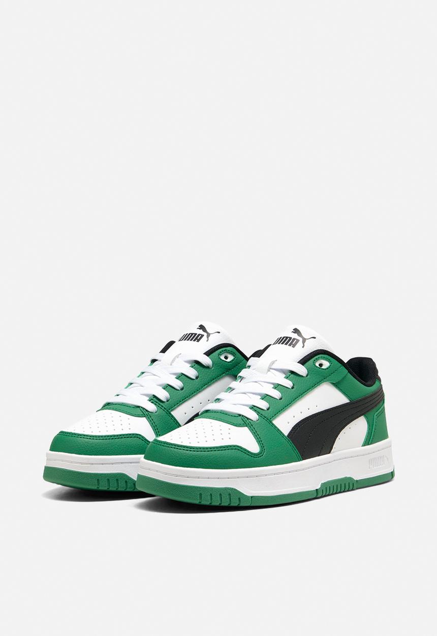PUMA - Rebound Slam Lo Jr - Archive Green-Puma Black-Puma White