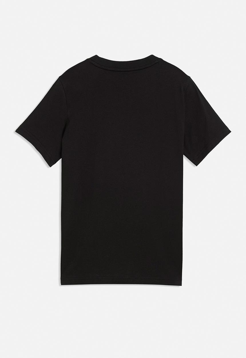 PUMA - Ess 2 Color No.1 Logo Tee B - Puma Black-For All Time Red