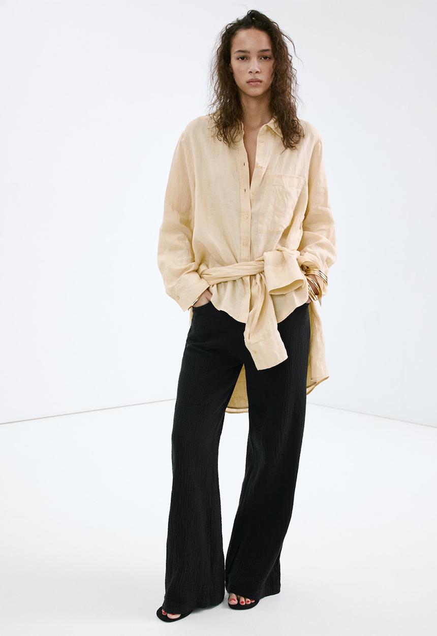 MANGO - Trousers pals - black