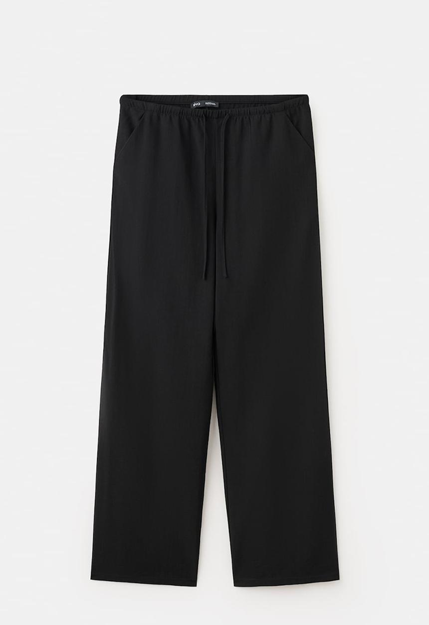 MANGO - Trousers Riga - Black