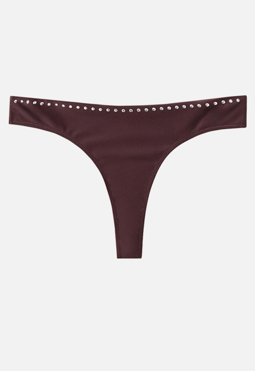 MANGO - Bikini pantie babel- brown