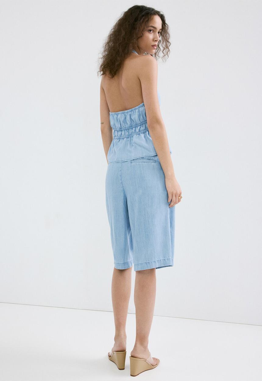 MANGO - Top eva - open blue