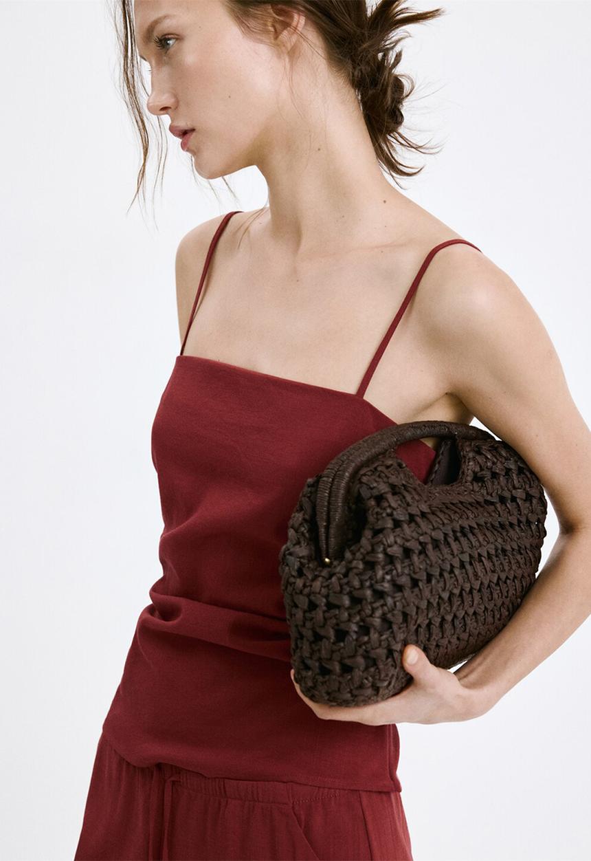 MANGO - Top riga - red