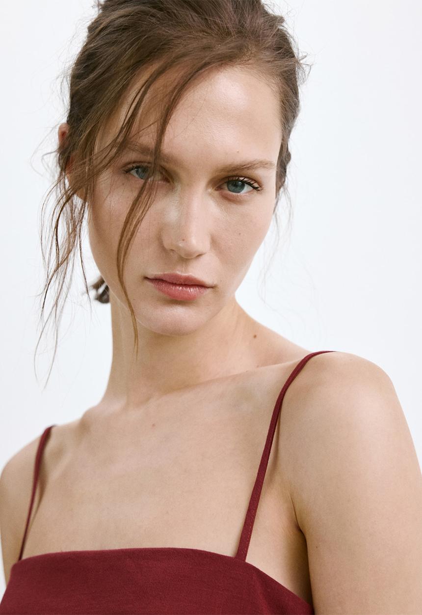 MANGO - Top riga - red