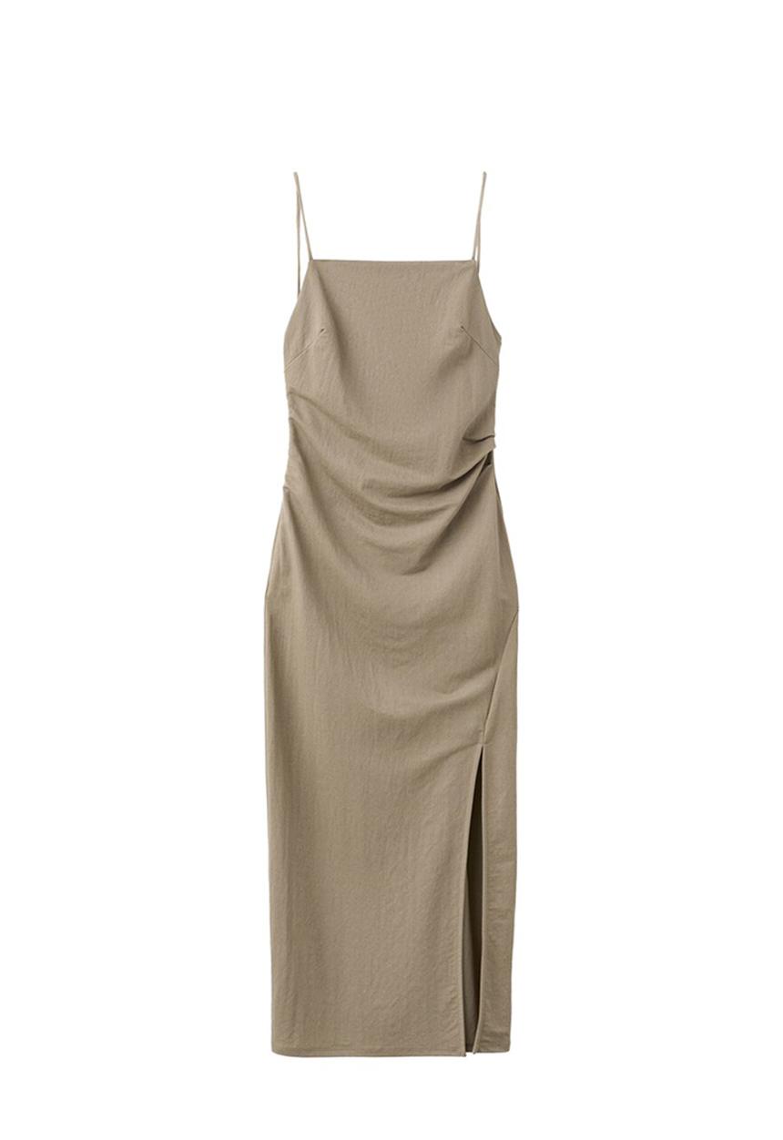 MANGO - Dress stone - light/pastel brown