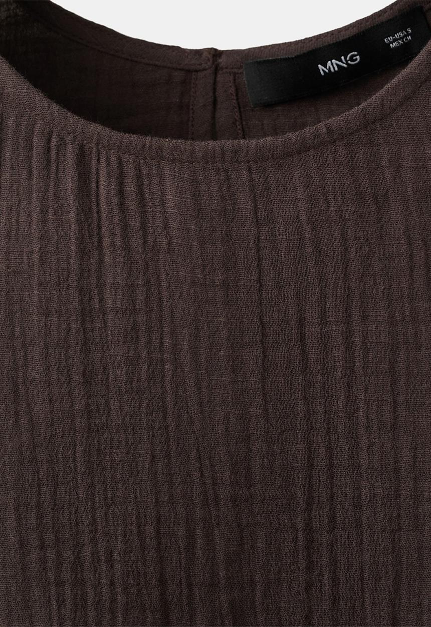 MANGO - Plus top calella - dark brown