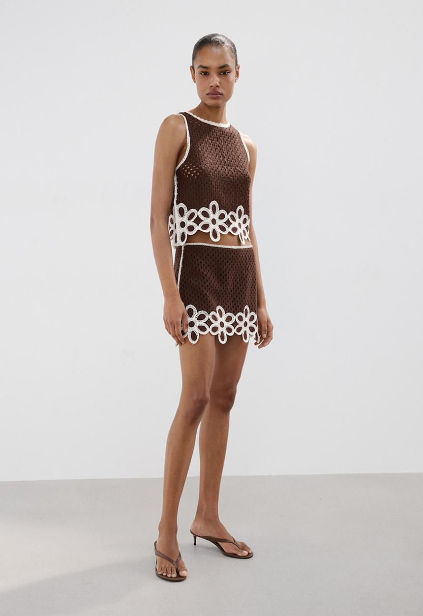 MANGO - Top tomi - brown