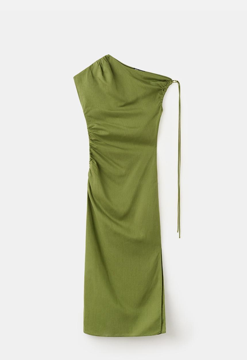 MANGO - Dress mandy - green