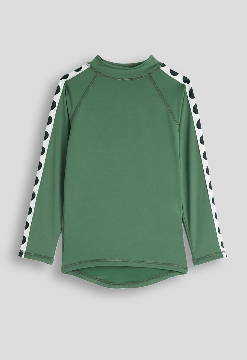 Cotton On - Flynn Rash Vest And Billy Boyleg Trunk Set - Khaki Green/Wave