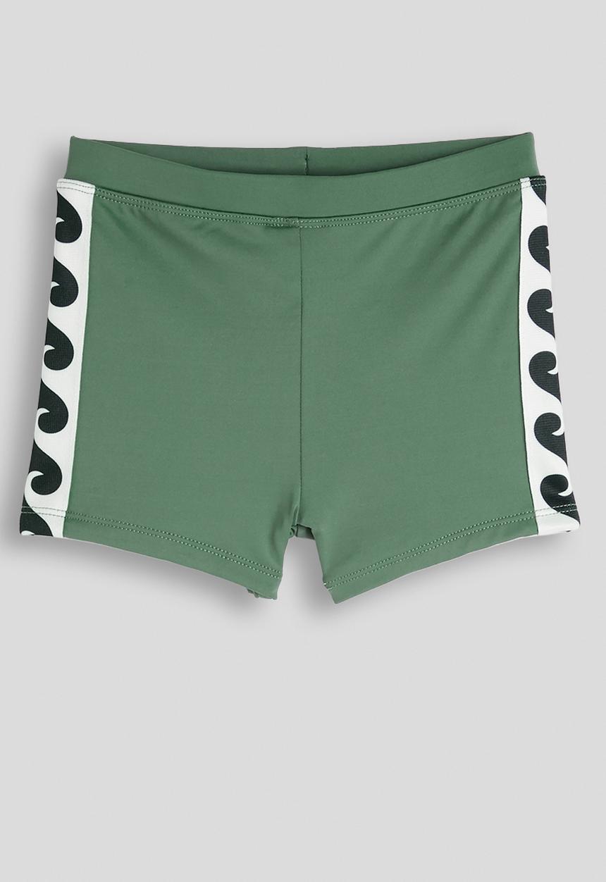 Cotton On - Flynn Rash Vest And Billy Boyleg Trunk Set - Khaki Green/Wave