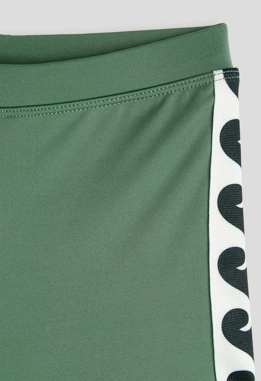 Cotton On - Flynn Rash Vest And Billy Boyleg Trunk Set - Khaki Green/Wave