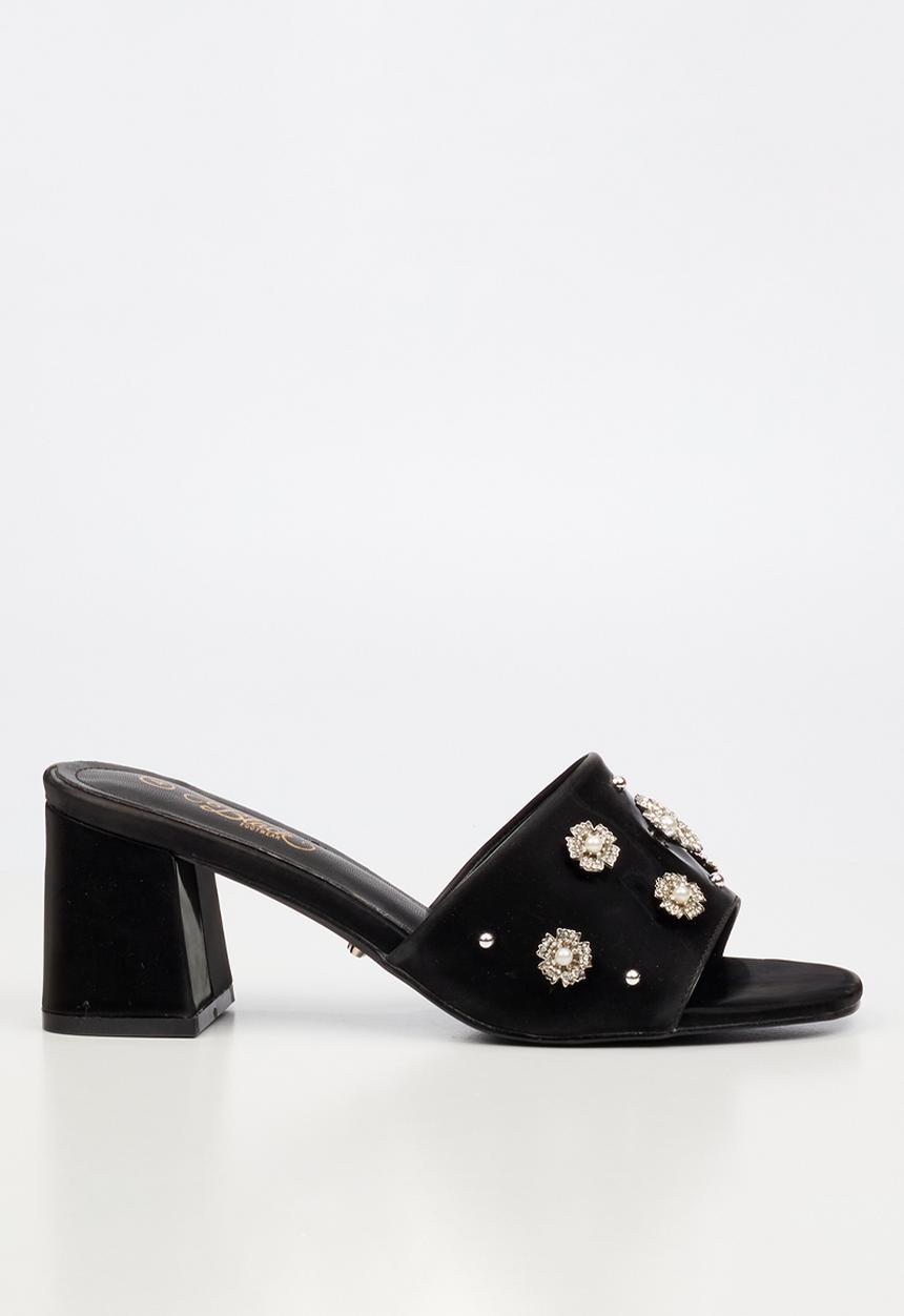Miss Black - Bardot 9 open toe mule - black