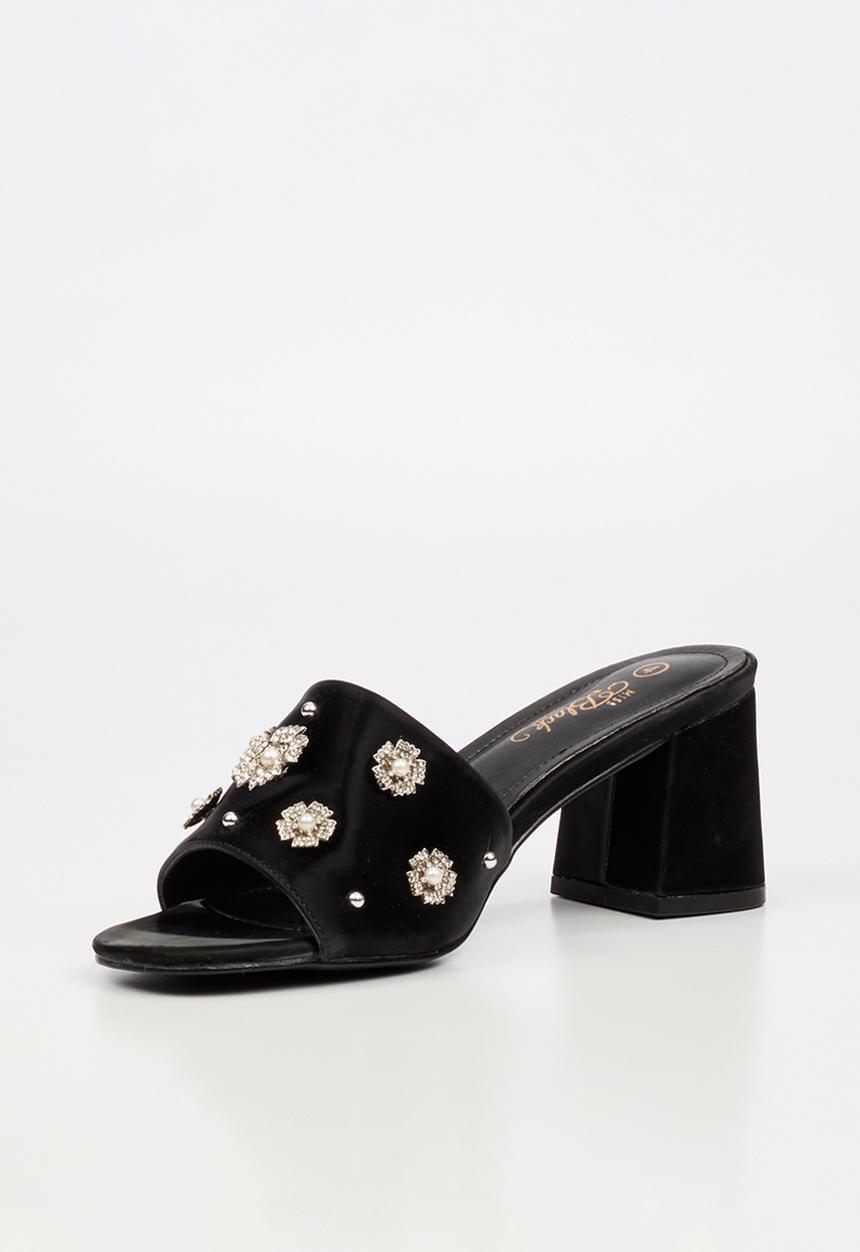 Miss Black - Bardot 9 open toe mule - black