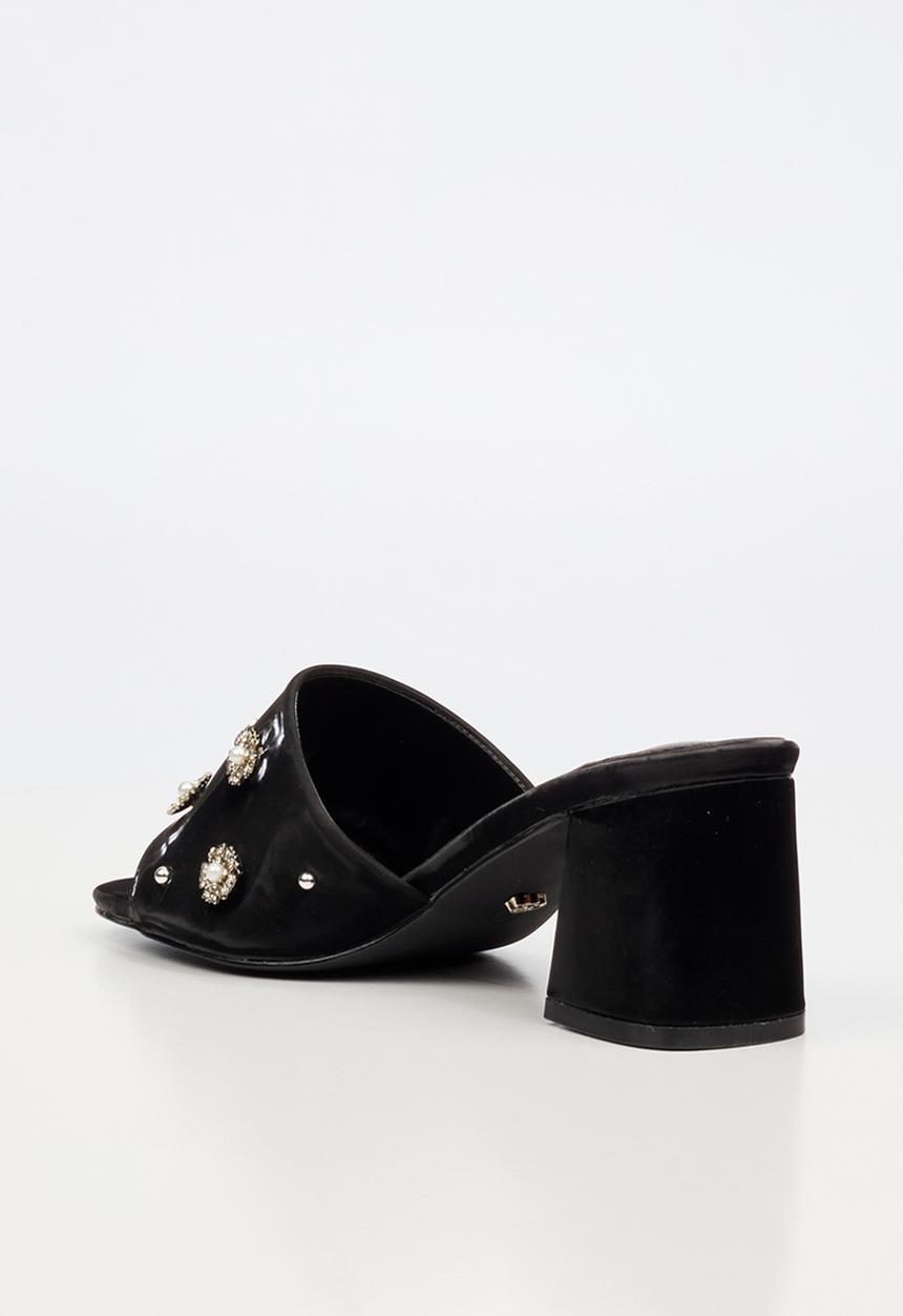 Miss Black - Bardot 9 open toe mule - black