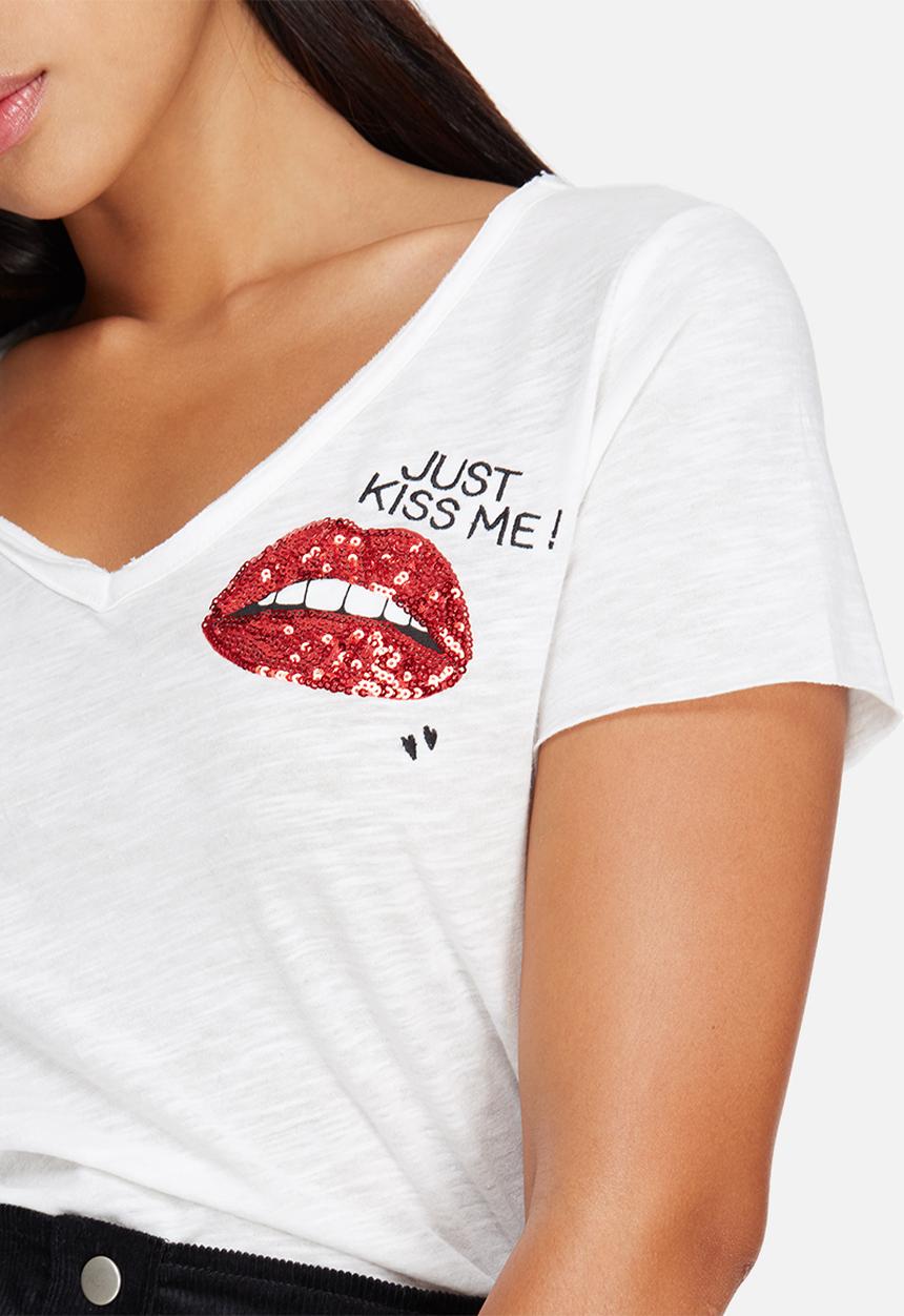 ONLY - Augusta lips tee
