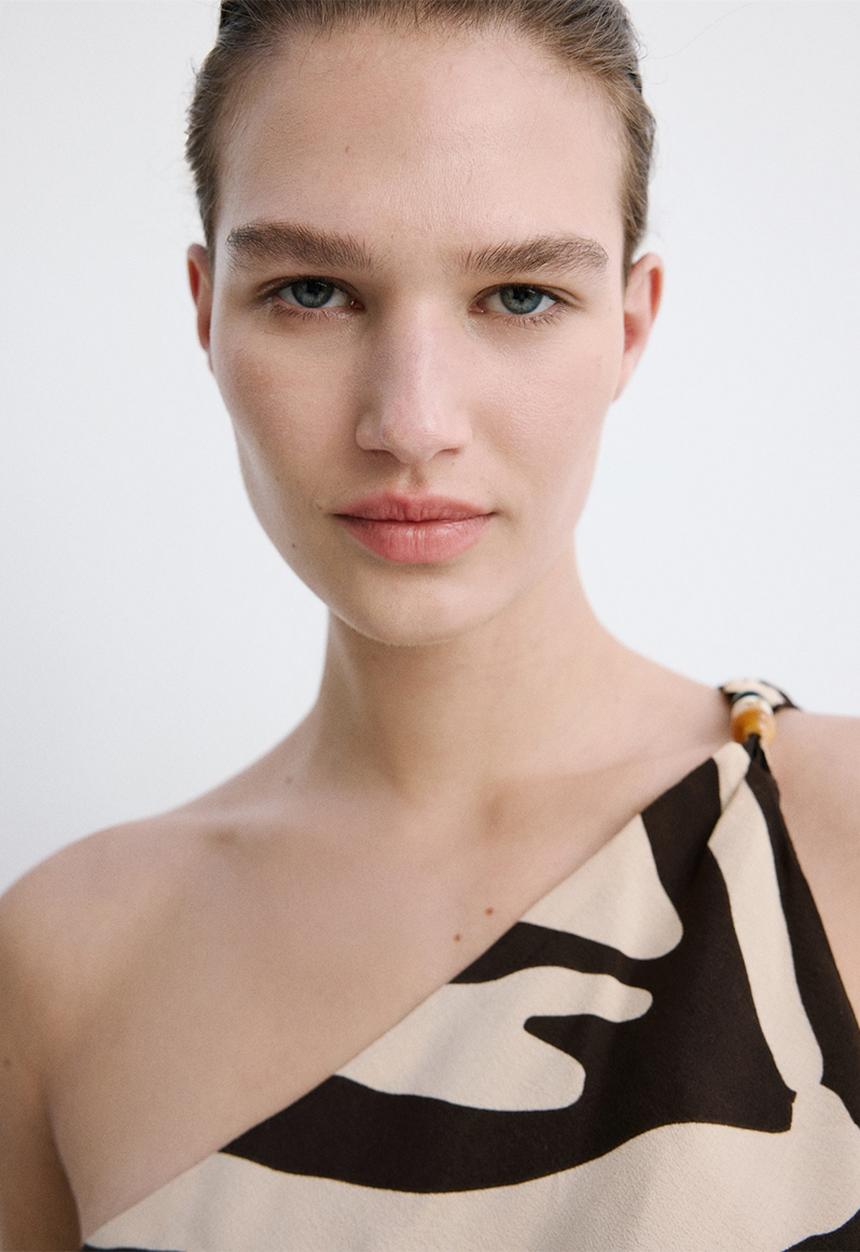 MANGO - Top cuca - brown