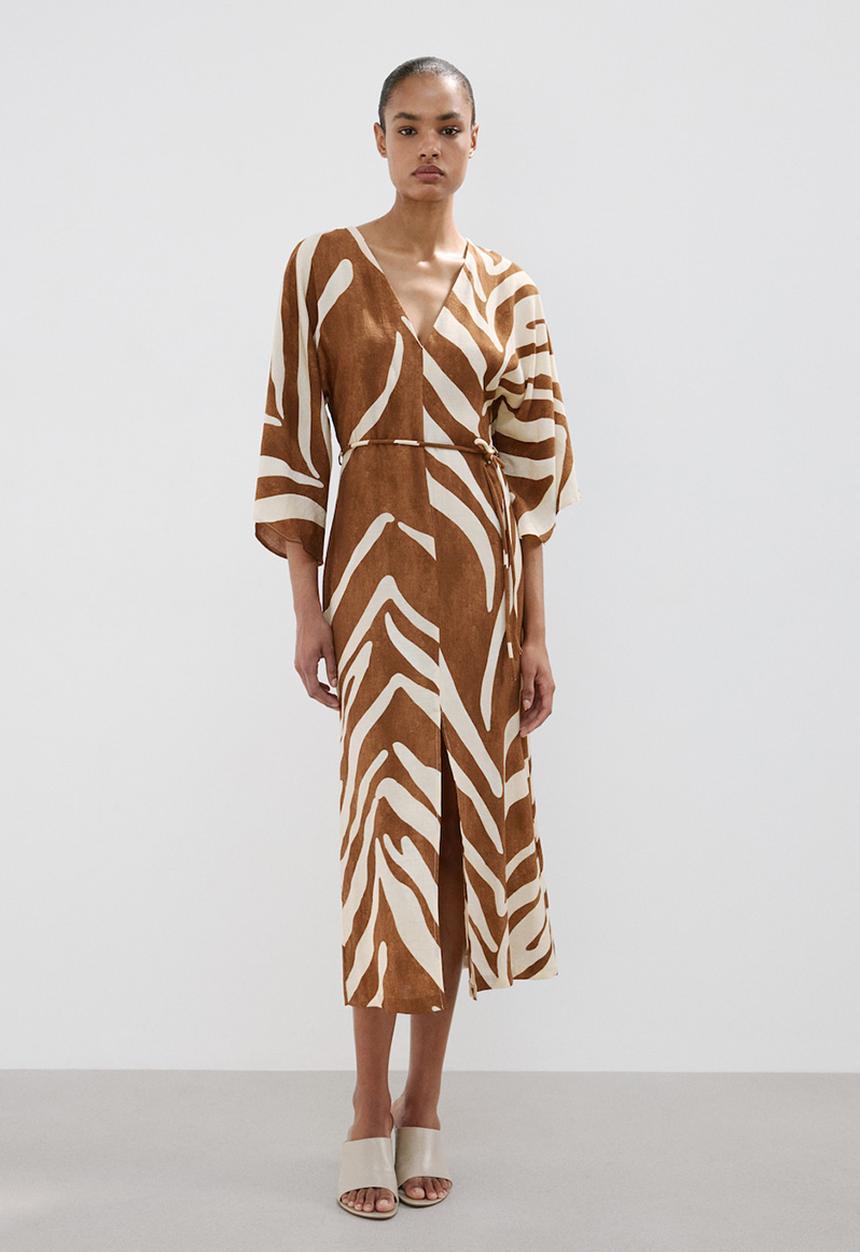 MANGO - Dress karla - brown