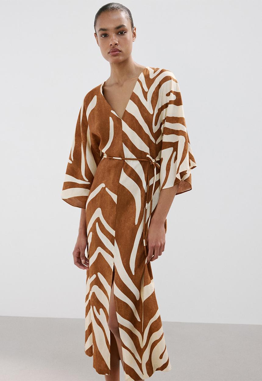 MANGO - Dress karla - brown
