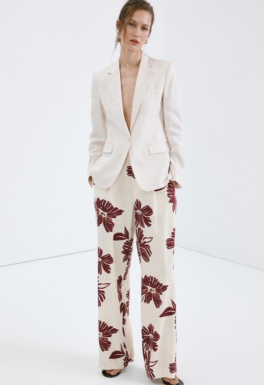 MANGO - Trousers lola - light beige