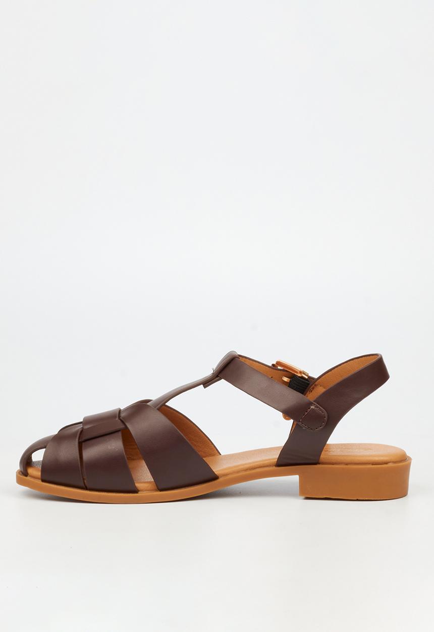 Miss Black - Caylin 1 cut-out loafer - chocolate