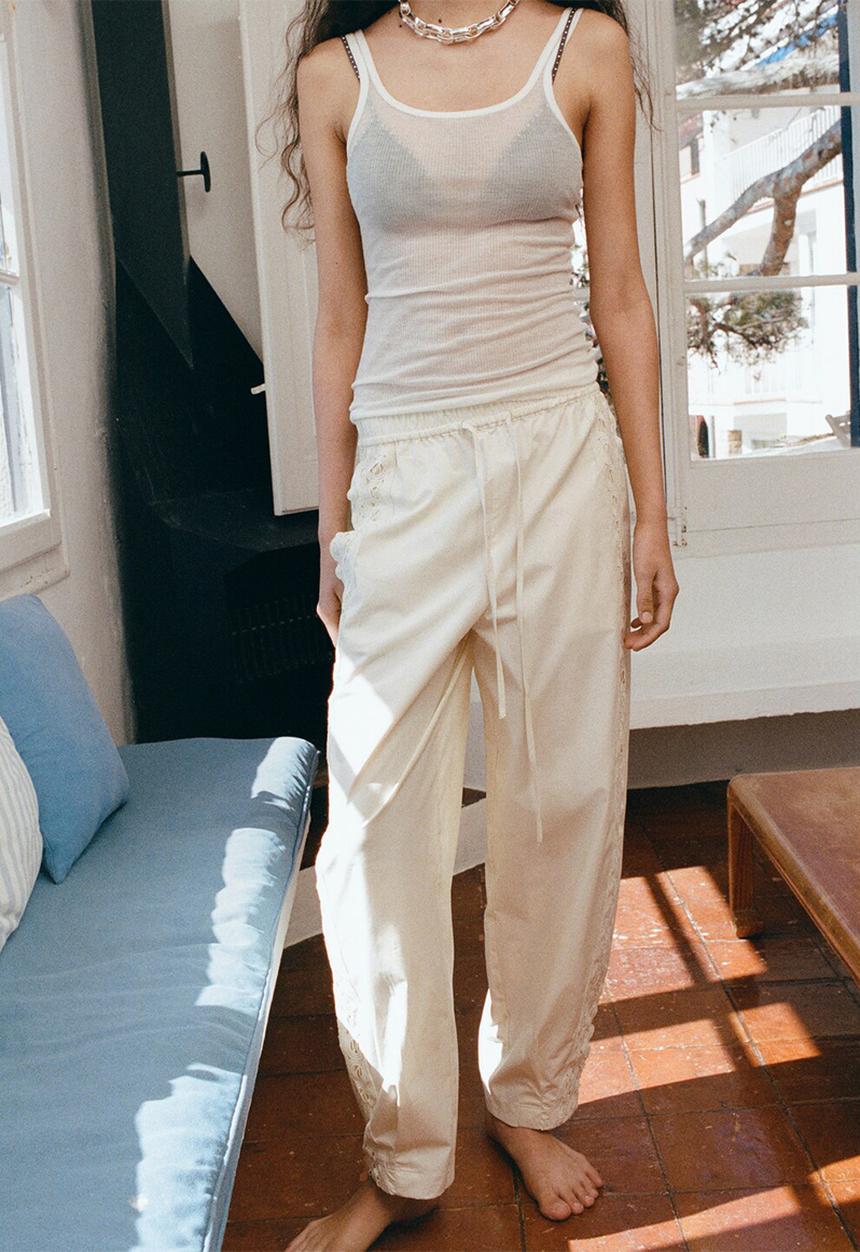 MANGO - Trousers paola - light beige