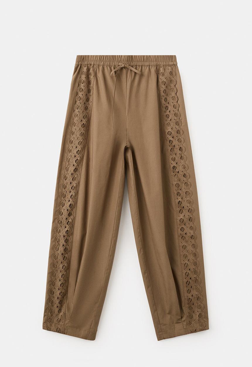 MANGO - Trousers paola - beige/khaki