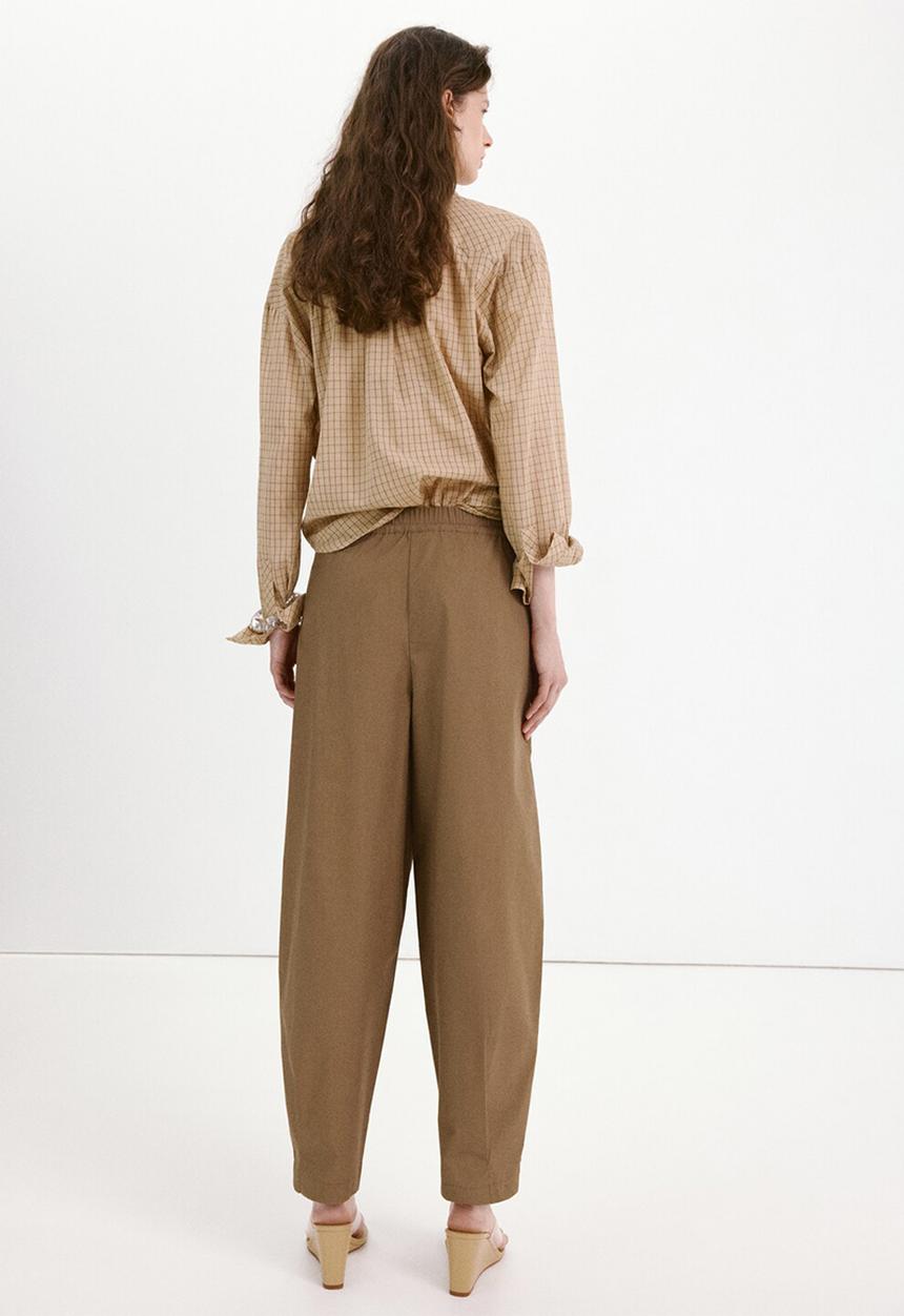 MANGO - Trousers paola - beige/khaki