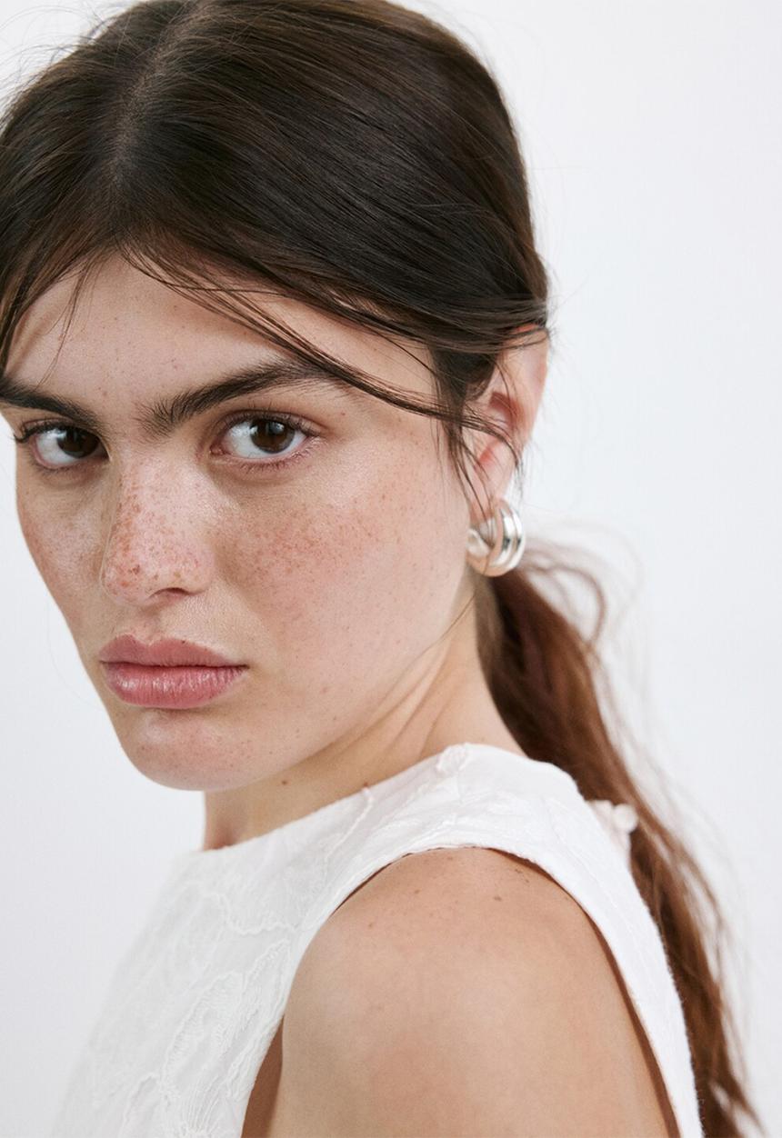 MANGO - Top lisboa - white