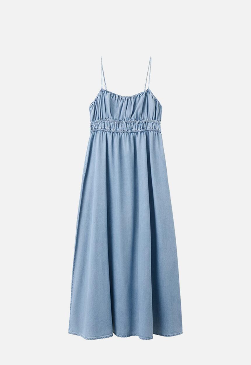 MANGO - Dress ibiza - open blue