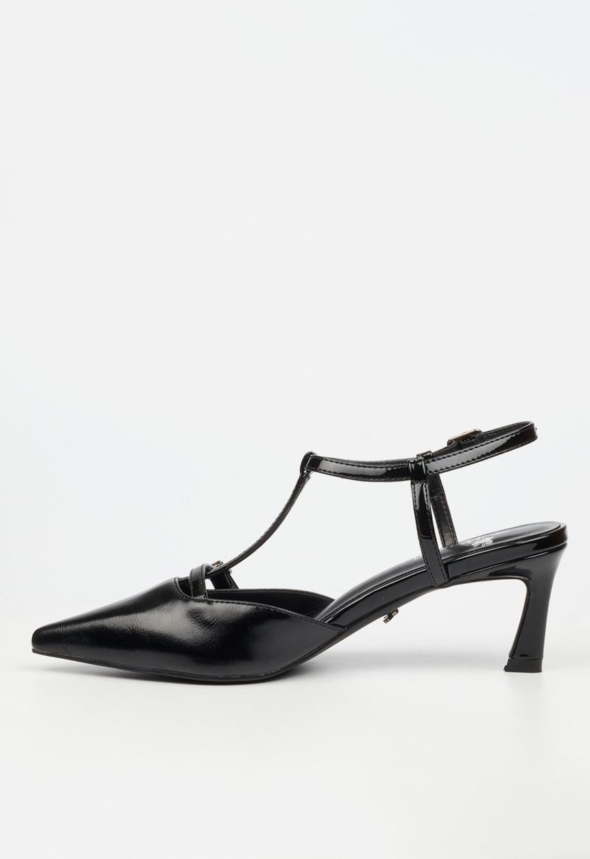 Butterfly Feet - Elisha 1 ankle strap heel - black