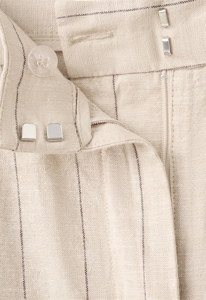 MANGO - Trousers zede - brown