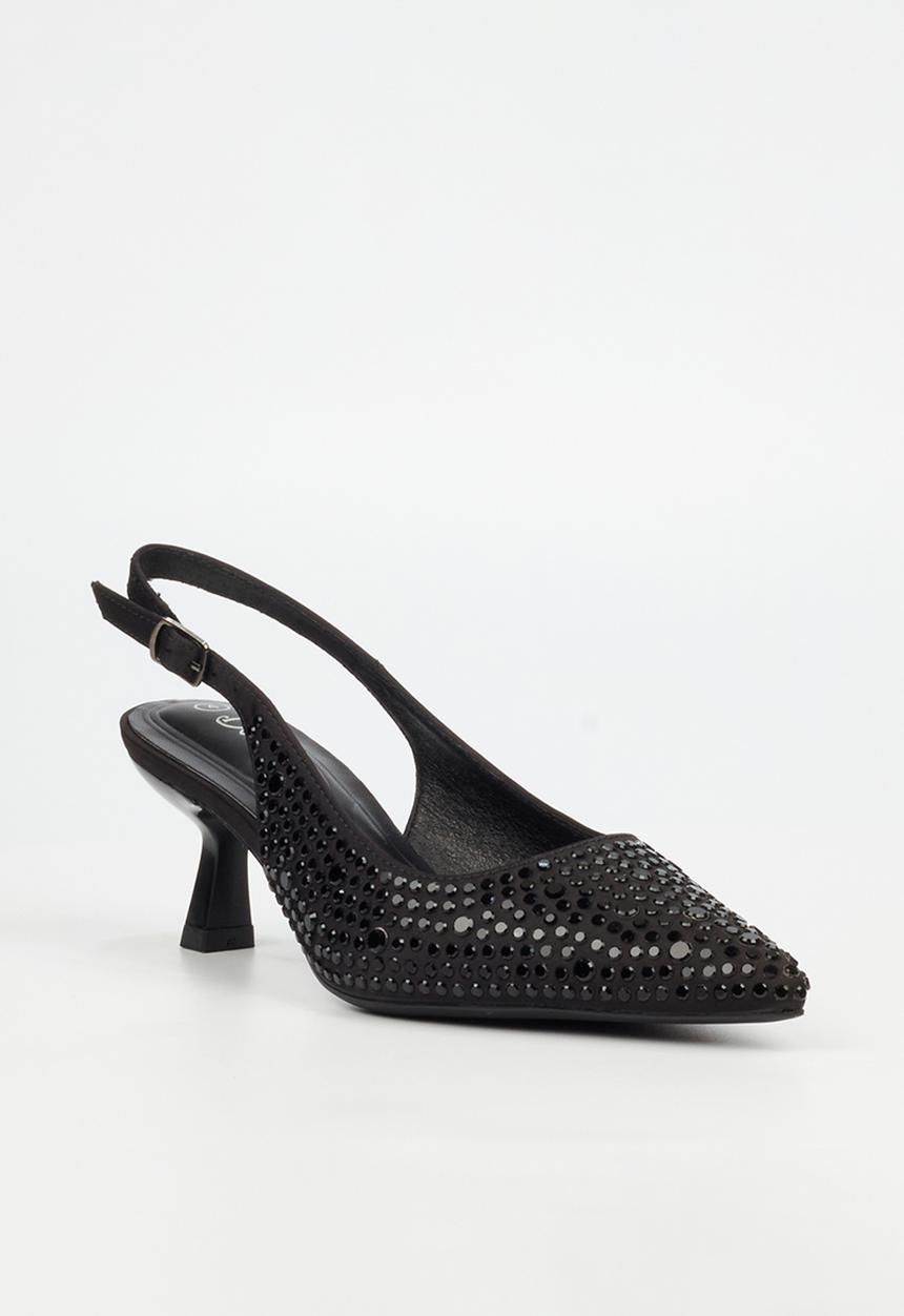 Butterfly Feet - Estella 1 slingback heel - black
