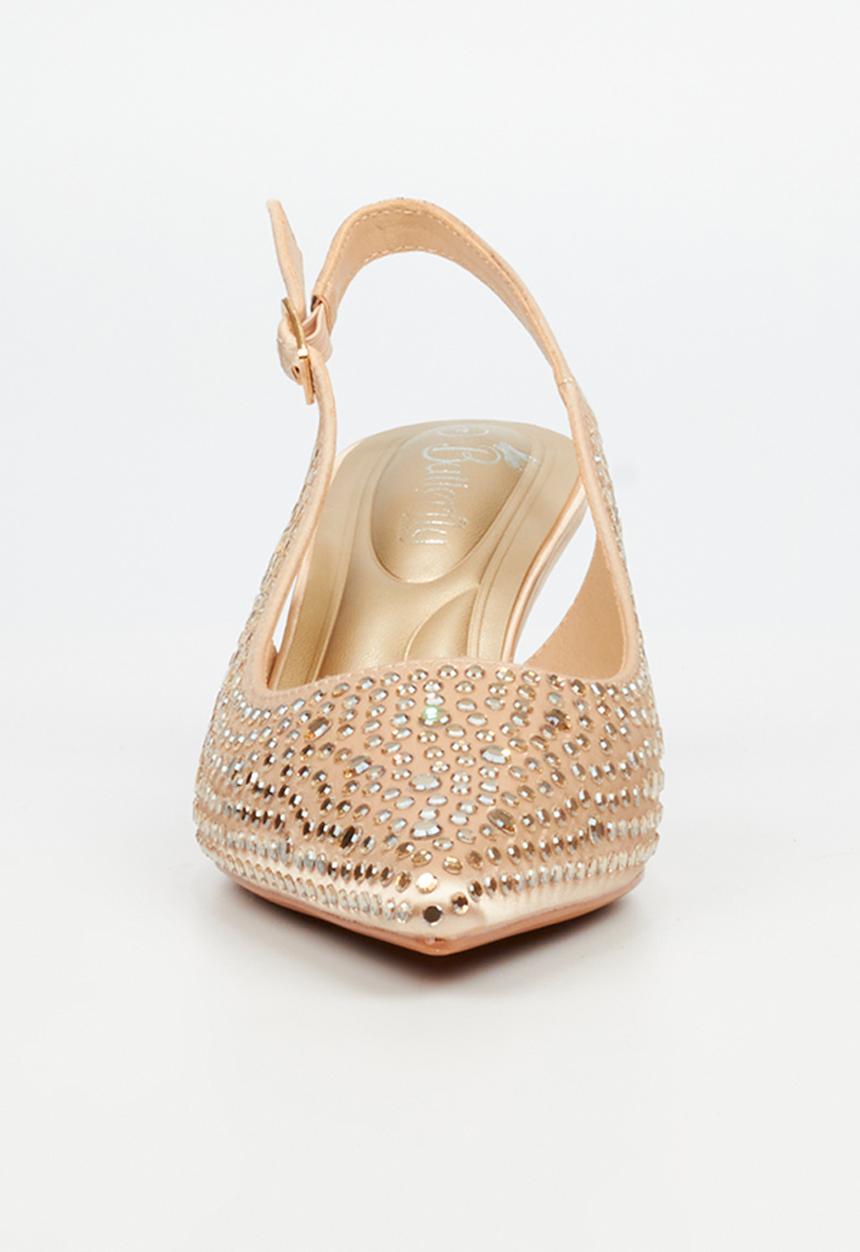 Butterfly Feet - Estella 1 slingback heel - champagne