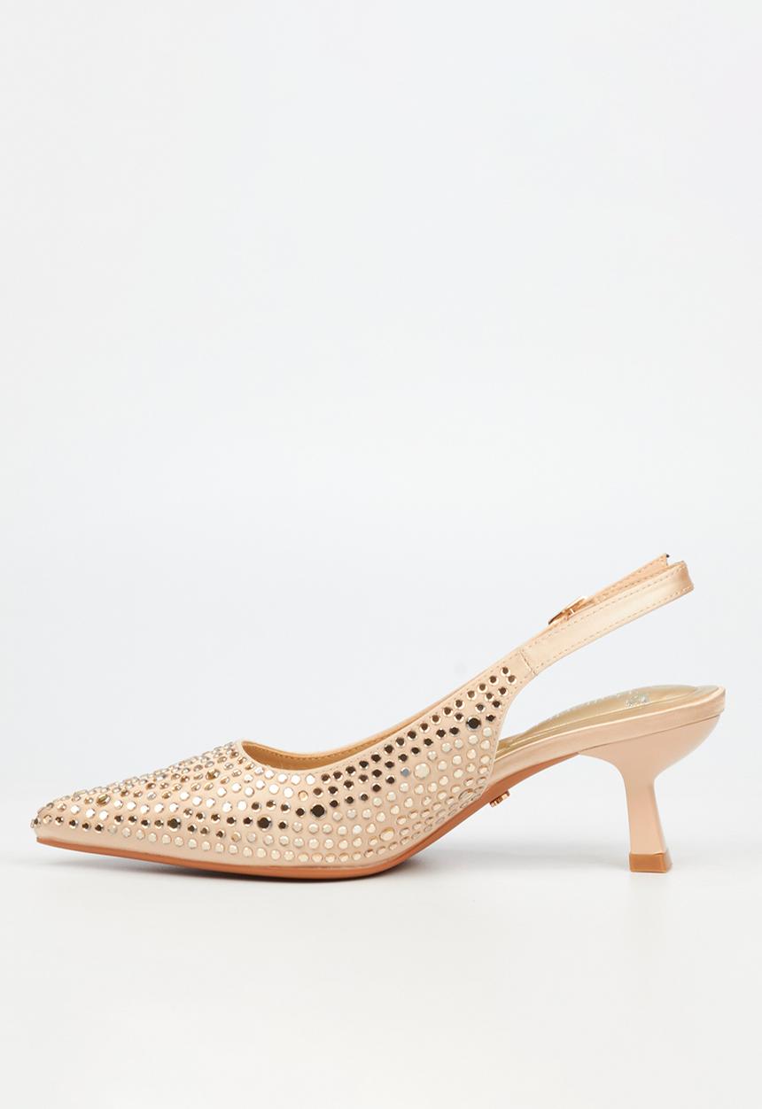 Butterfly Feet - Estella 1 slingback heel - champagne
