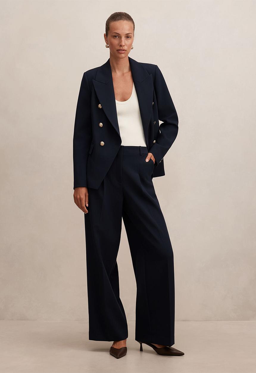Forever New - Briony wide leg pants - navy suit