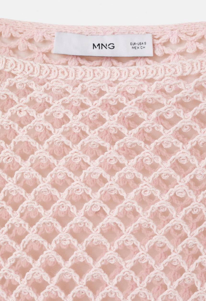 MANGO - Dress daisy- light/pastel pink