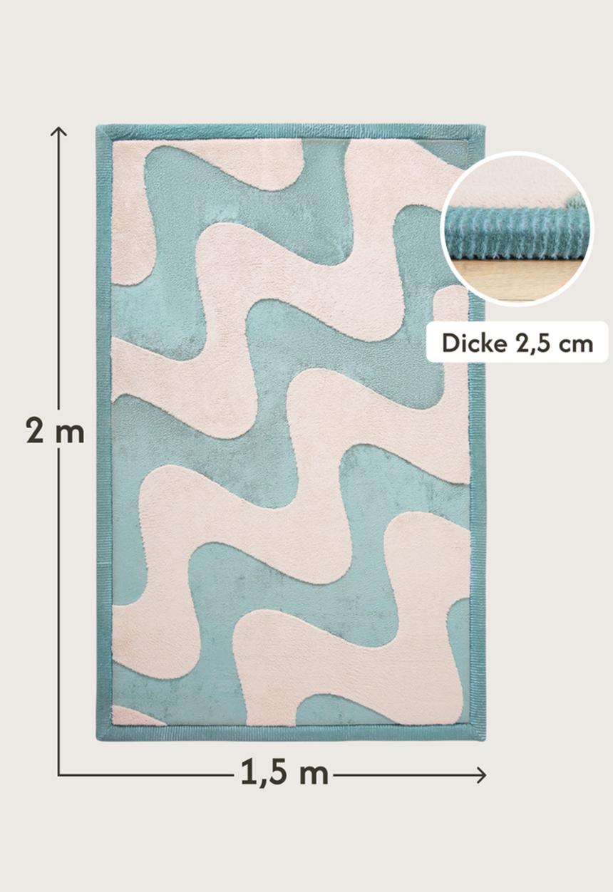 Hakuna Matte - CloudSoftRise Play Mat 3D Carpet - Waves
