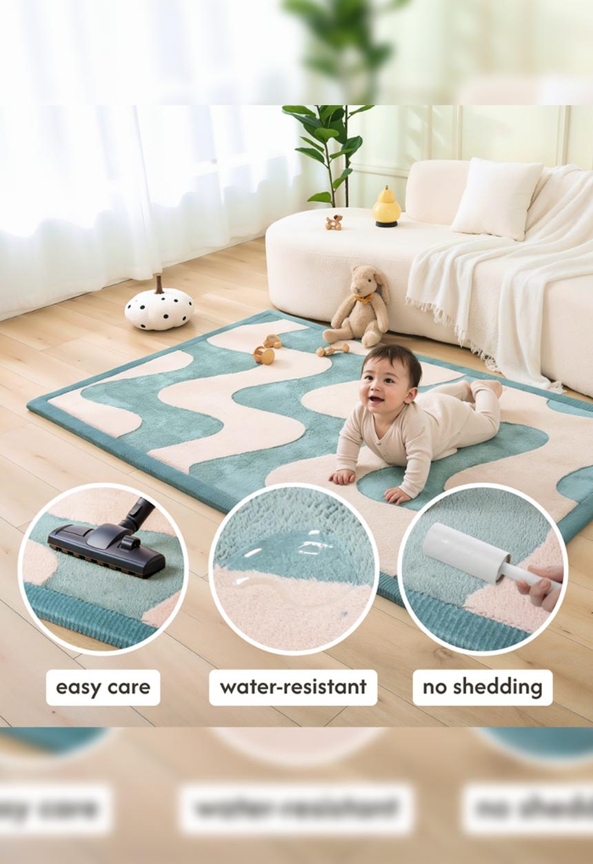 Hakuna Matte - CloudSoftRise Play Mat 3D Carpet - Waves