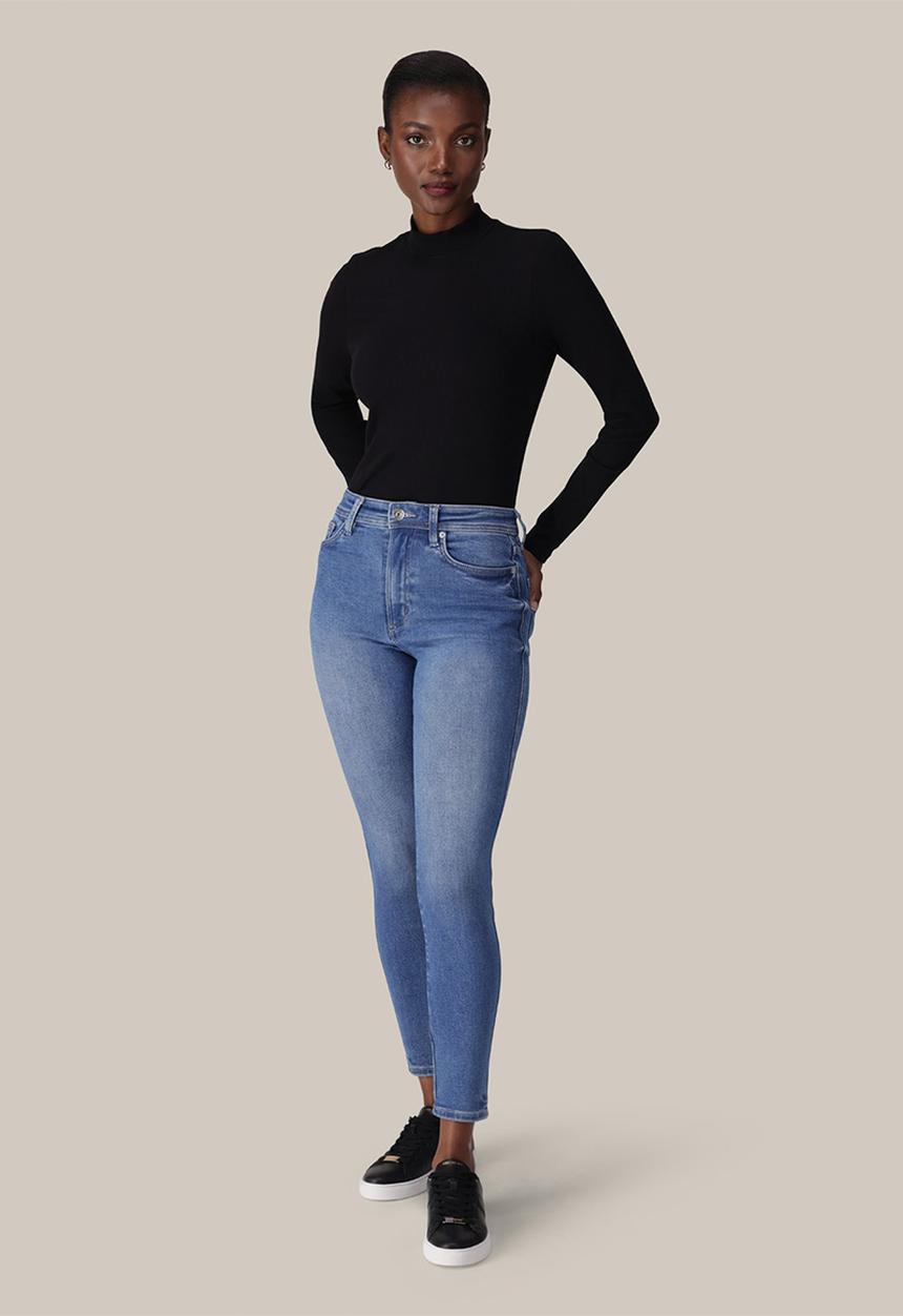 Forever New - Ashley mid-rise mid wash jeans in mid wash