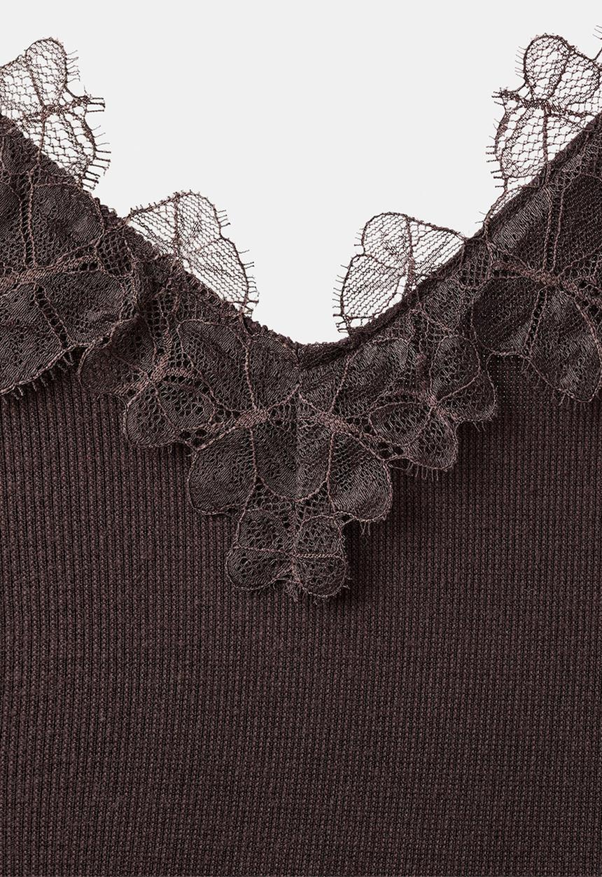 MANGO - Top roma - brown