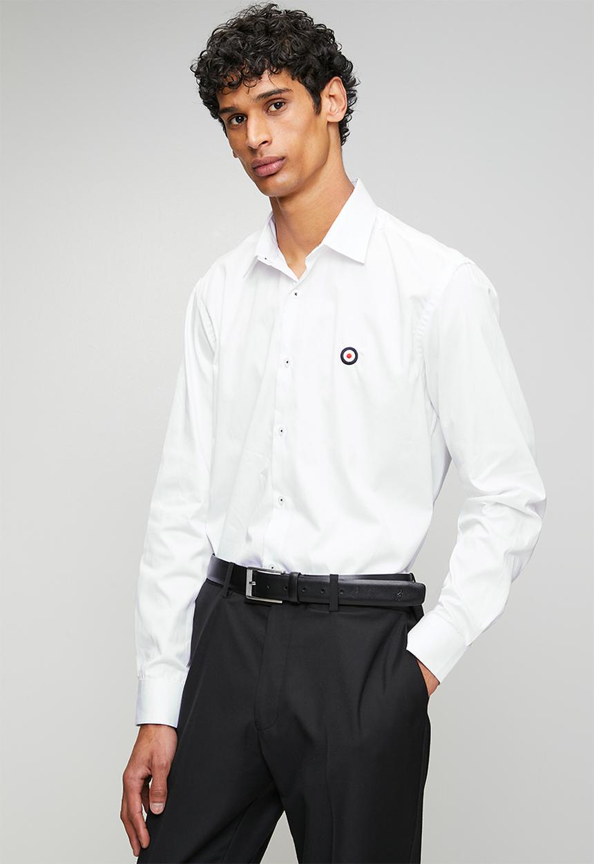 Ben Sherman - Ben Target Long sleeve Shirt  - White