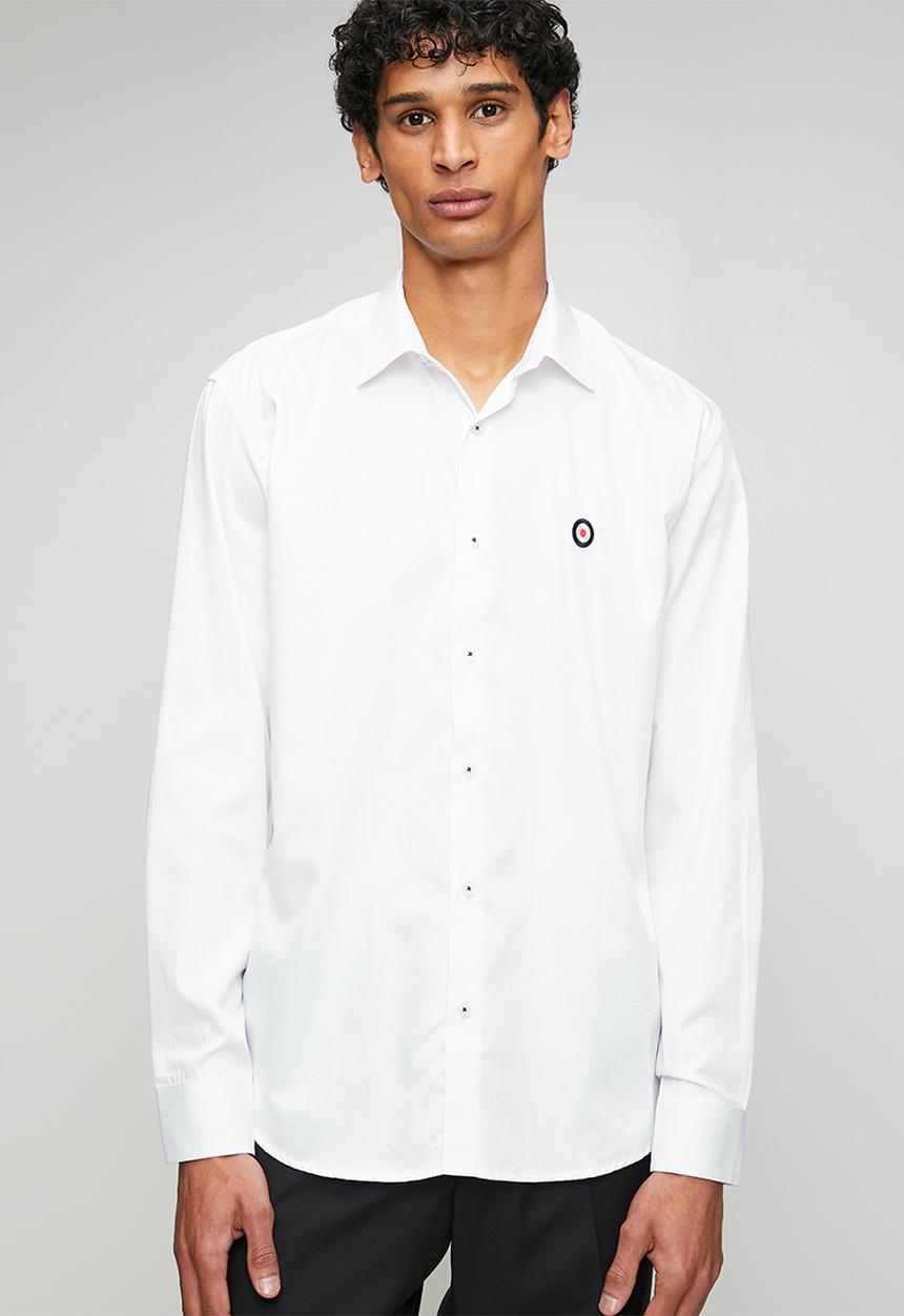 Ben Sherman - Ben Target Long sleeve Shirt  - White