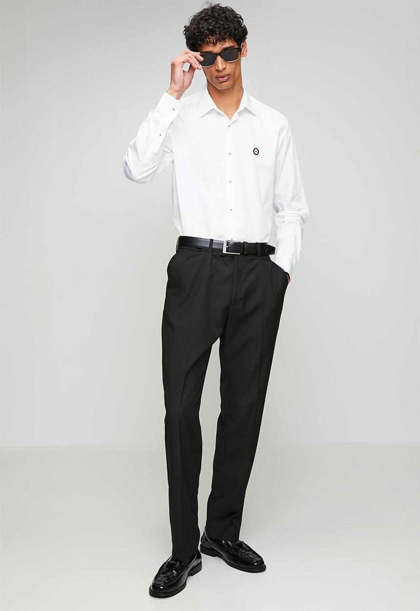 Ben Sherman - Ben Target Long sleeve Shirt  - White
